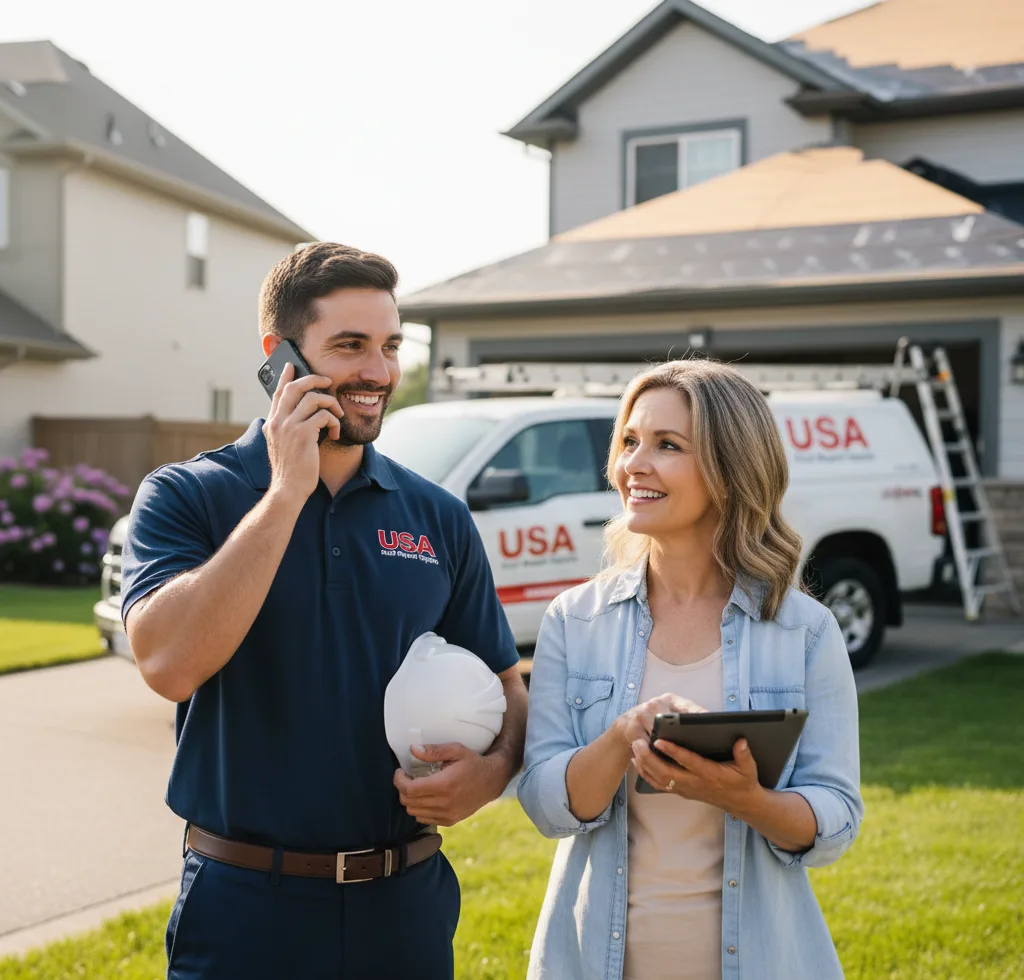 USA Roof Repair Experts customer support in Cando